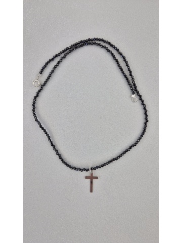 Colier Handmade Argint Cruce Cubic Zirconiu