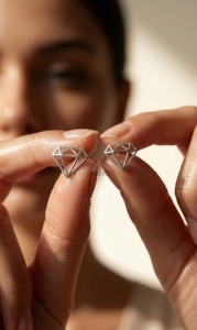 Cercei Argint Diamond