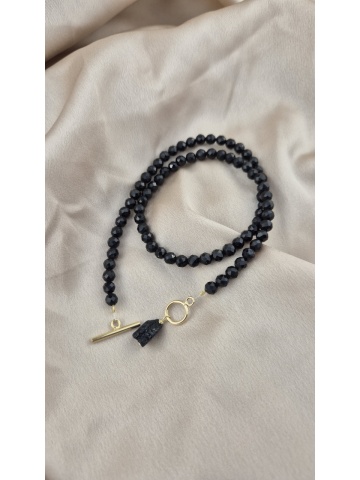 Colier Handmade Argint placat cu Aur Turmalina