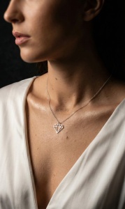 Colier Argint Diamond