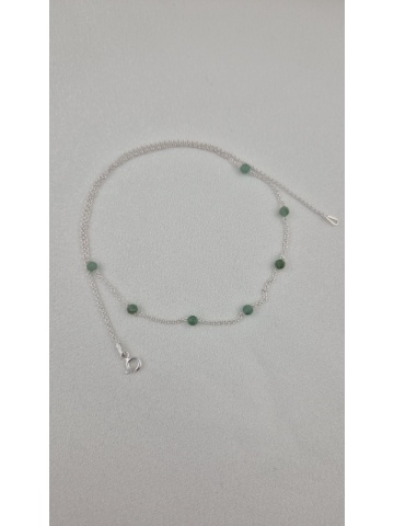 Colier Handmade Argint Smarald