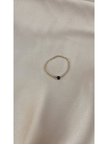 Inel Handmade Argint placat cu Aur Onix