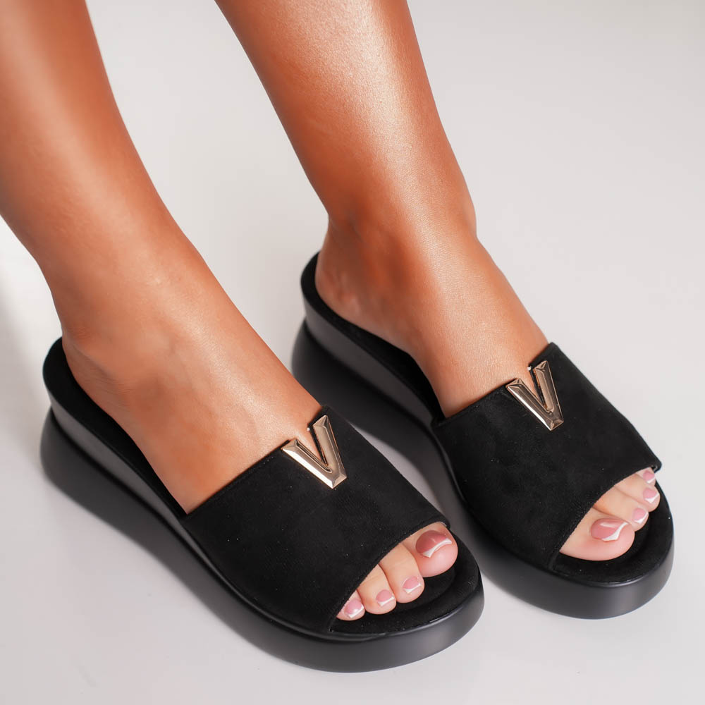 Papuci Cu Platforma - 3LE50 Black - 3 | YEO