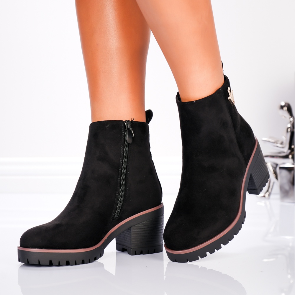 Botine Dama - SH1387 Black - 4 | YEO