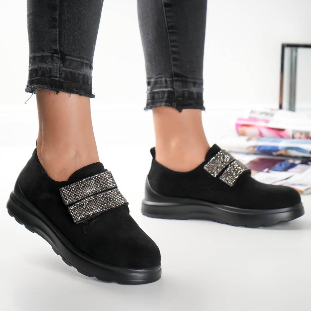 Pantofi Casual Adelyn - 853 Black - 1 | YEO