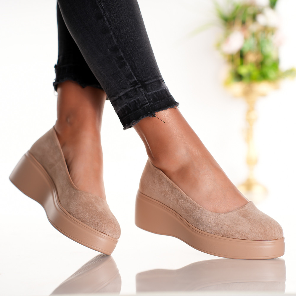 Pantofi Casual Miriam - S24-1320 Khaki - 1 | YEO