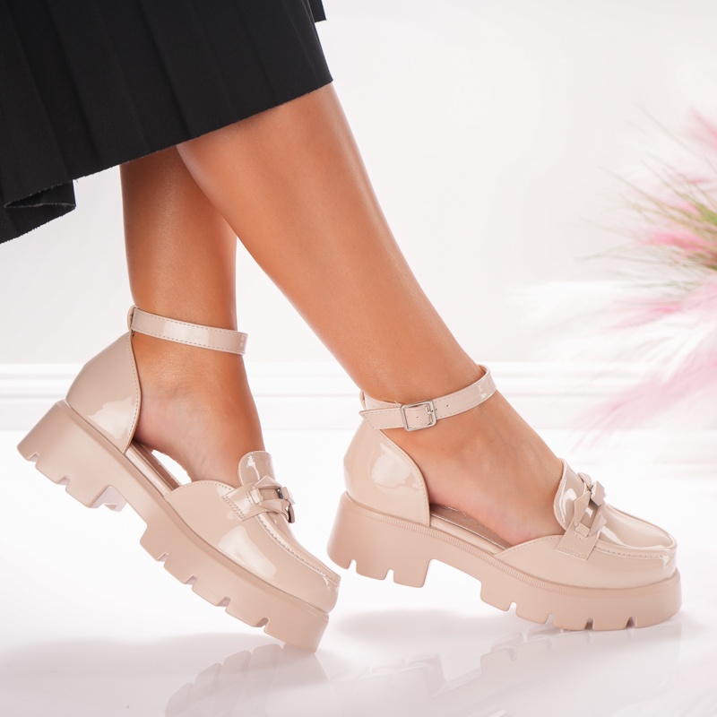 Pantofi Casual Rya - 5H15 Beige 03 - 1 | YEO
