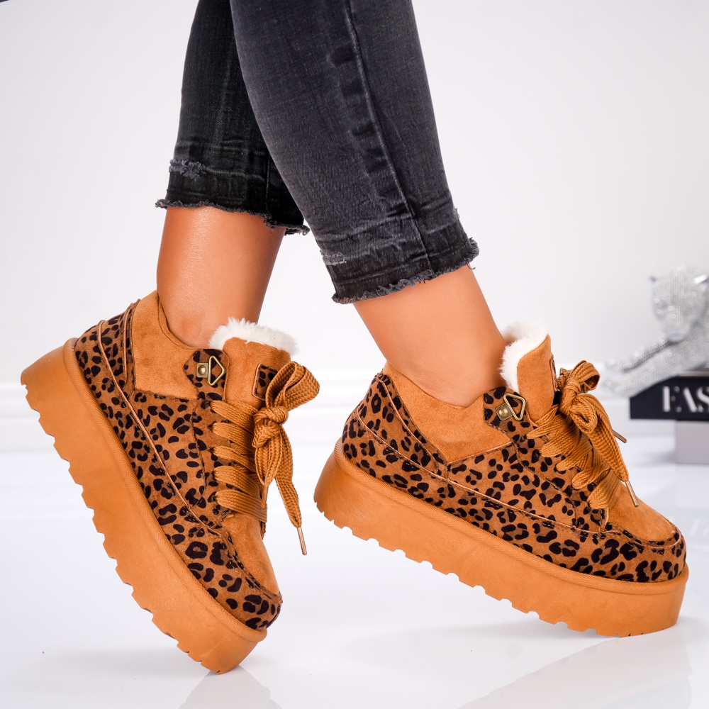 Pantofi Casual UG - 3AXJ1 Leopard - 1 | YEO