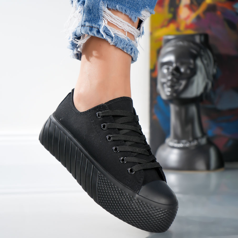 Pantofi Sport Jessica - XL036 All Black - 2 | YEO