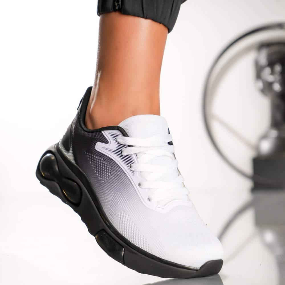 Pantofi Sport RUN 1 - H181 White Black