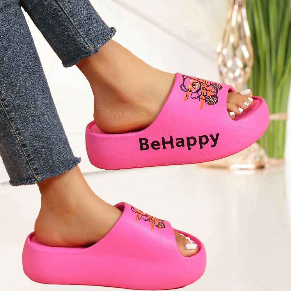 Papuci BeHappy - BG175 Fuchsia - 1 | YEO