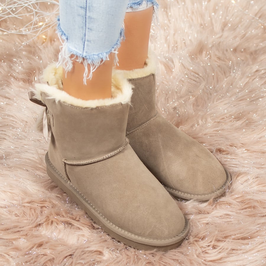 Ghete Dama Tip UG Piele Naturala - 2027 Khaki - 3 | YEO