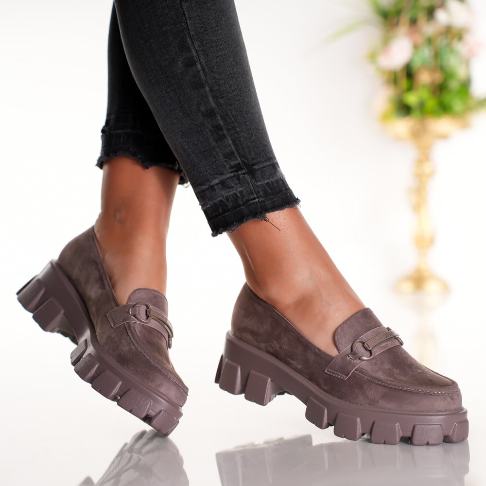 Pantofi Casual Bei - C168 Khaki - 1 | YEO