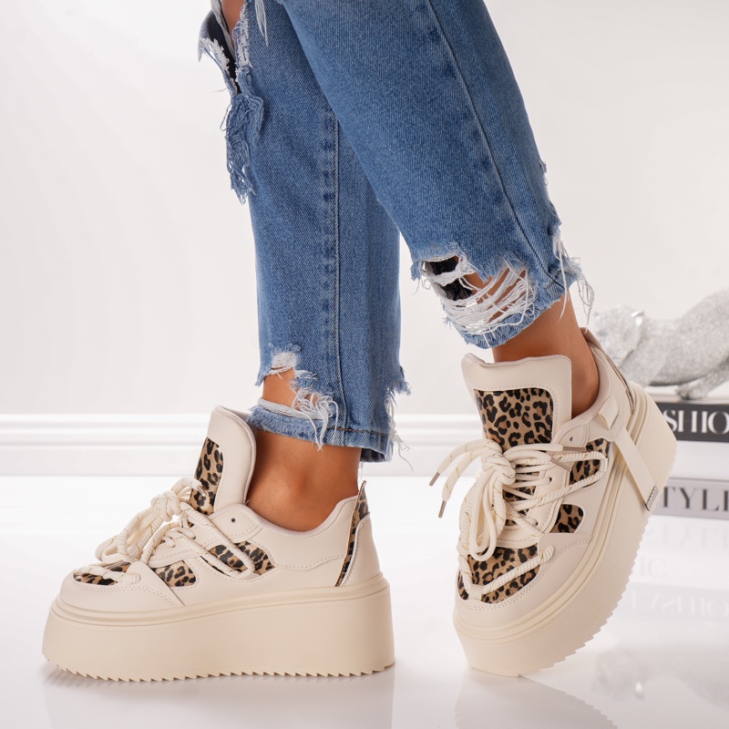 Pantofi Sport Moom - ABC-528 Beige - 3 | YEO