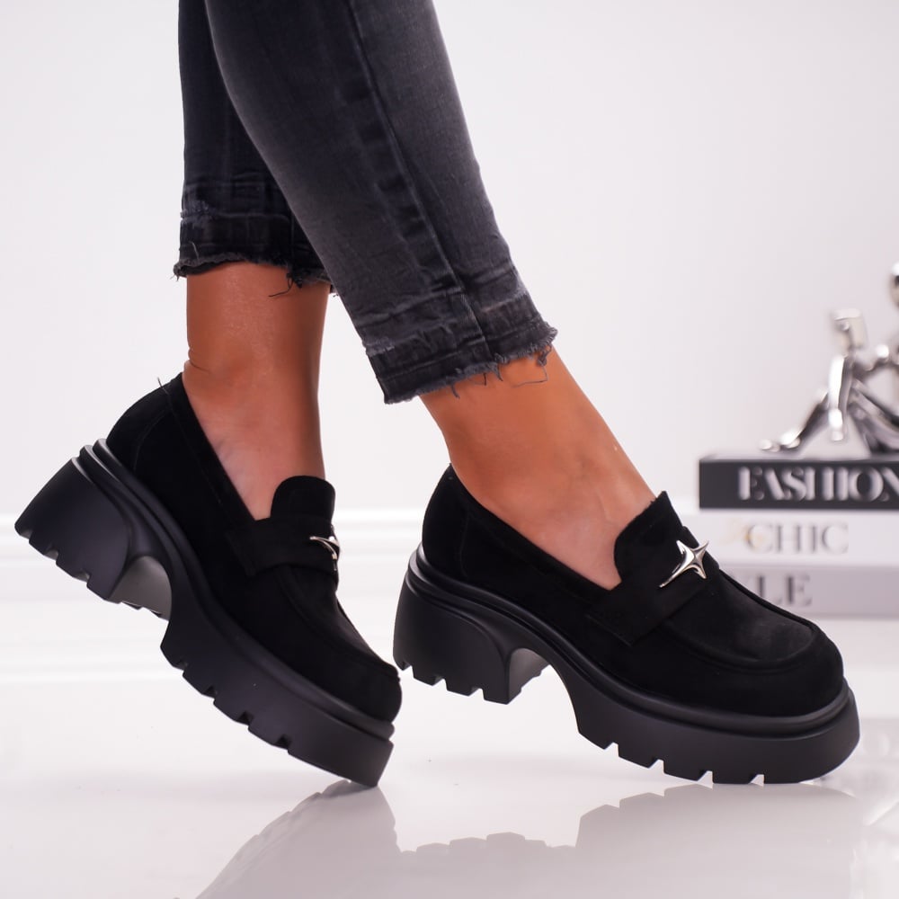 Pantofi Casual Creamy - 3WL175 Black 03 - 1 | YEO