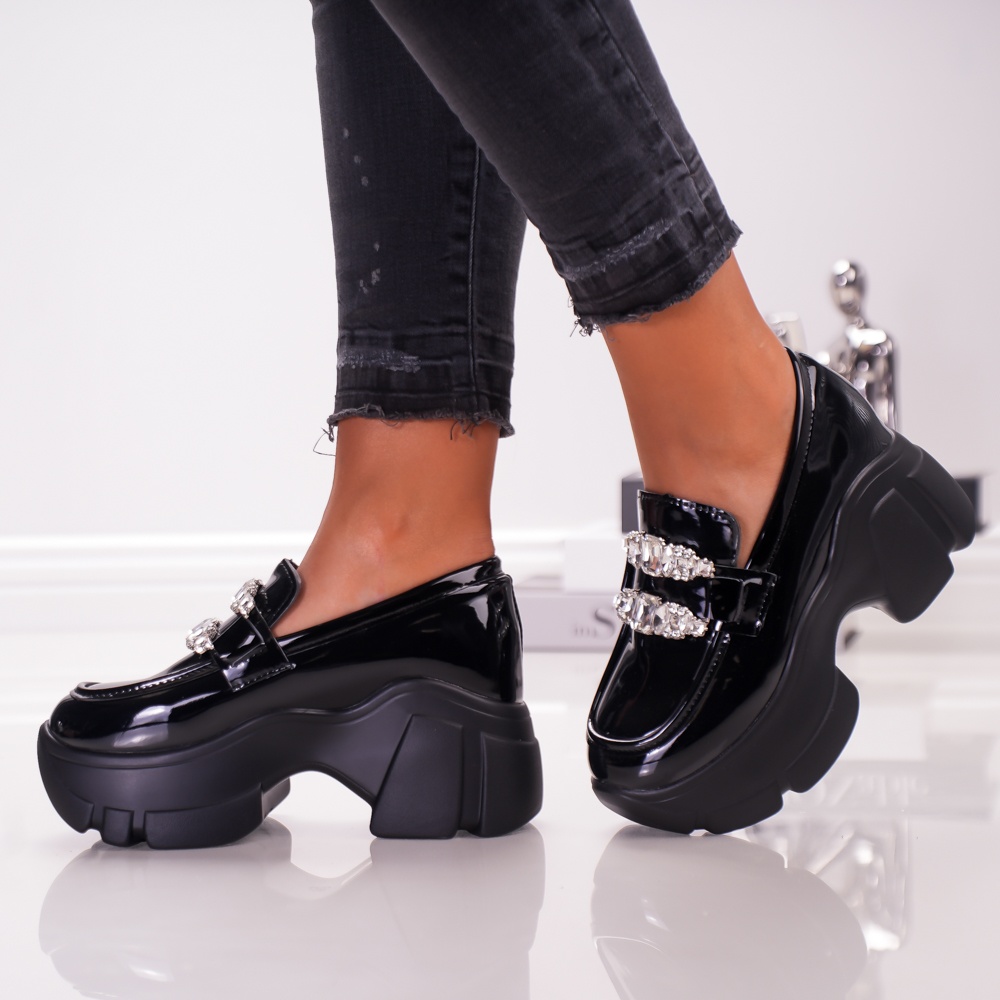 Pantofi Casual Glow - 3WL87 Black - 3 | YEO