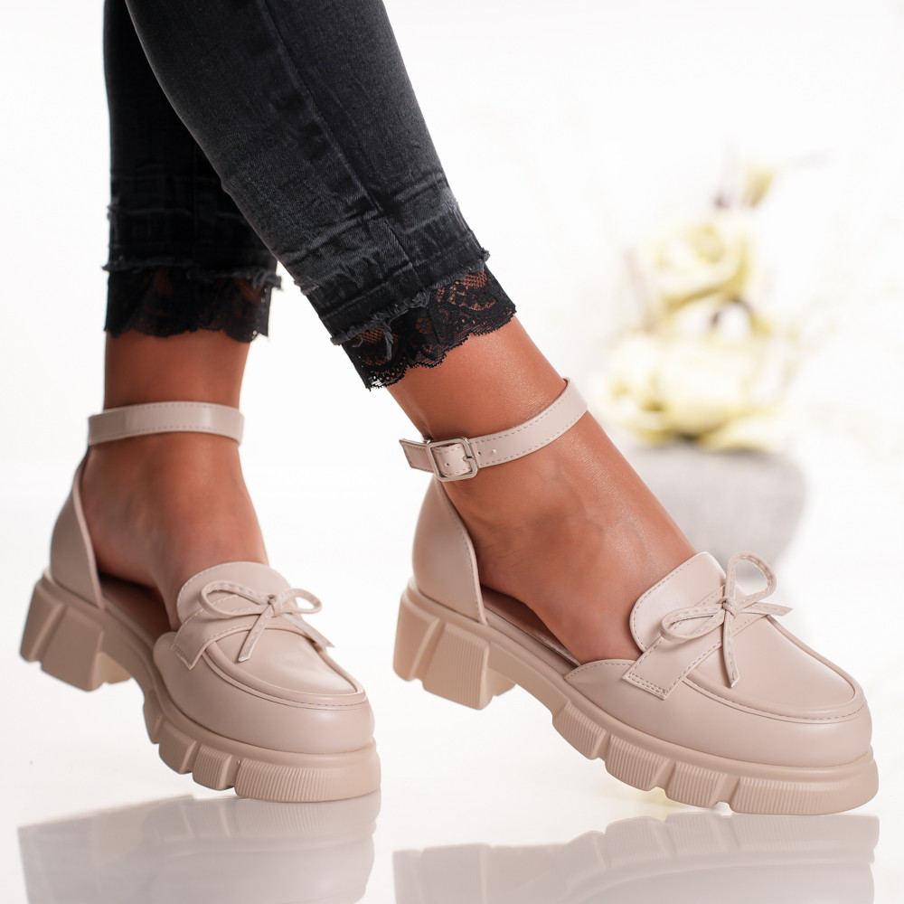 Pantofi Casual Mara - 3H12 Beige 02 - 1 | YEO