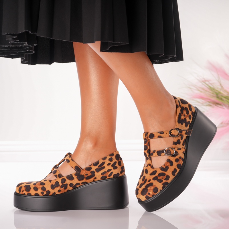 Pantofi Casual Andia - 1068 Leopard - 2 | YEO