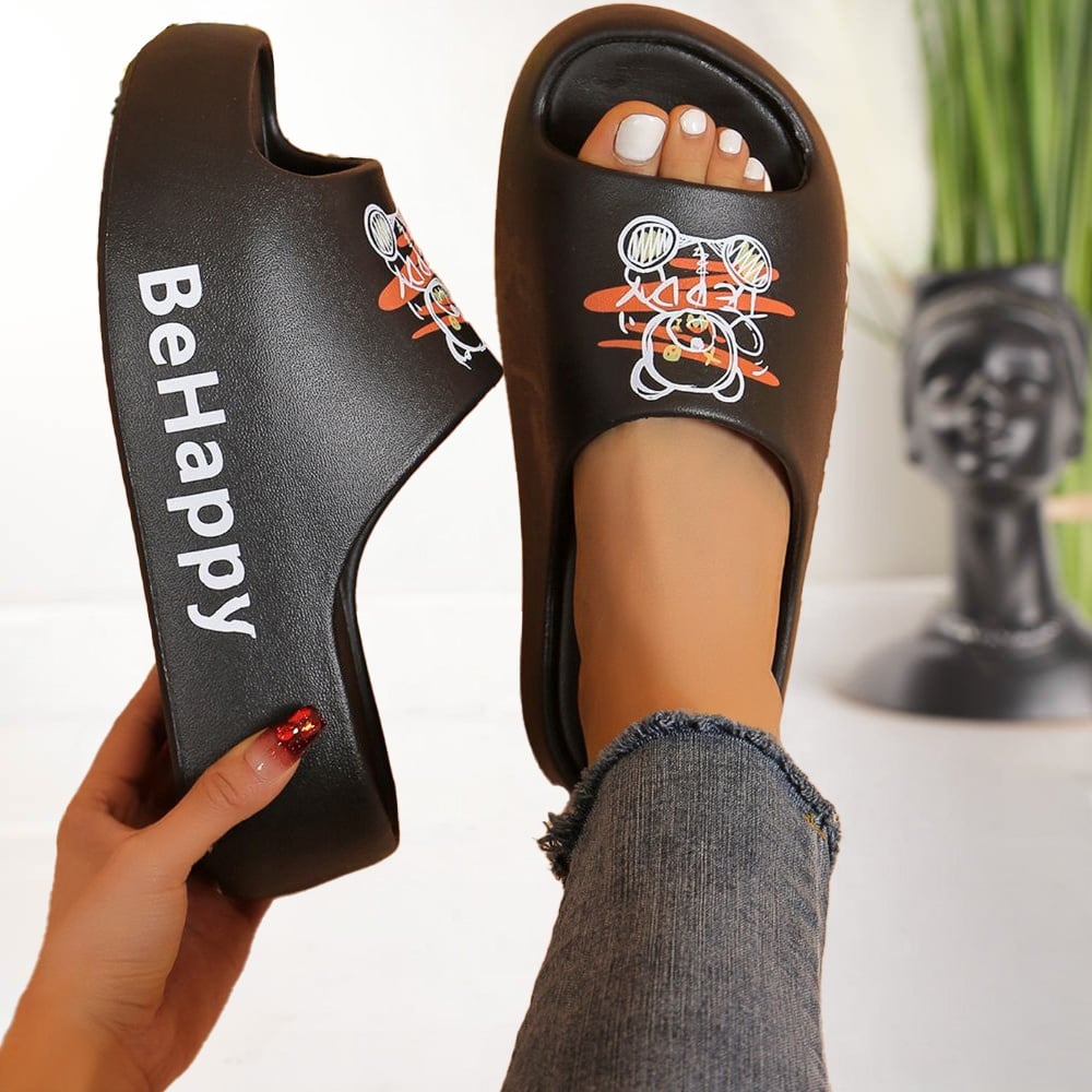 Papuci BeHappy - BG175 Black