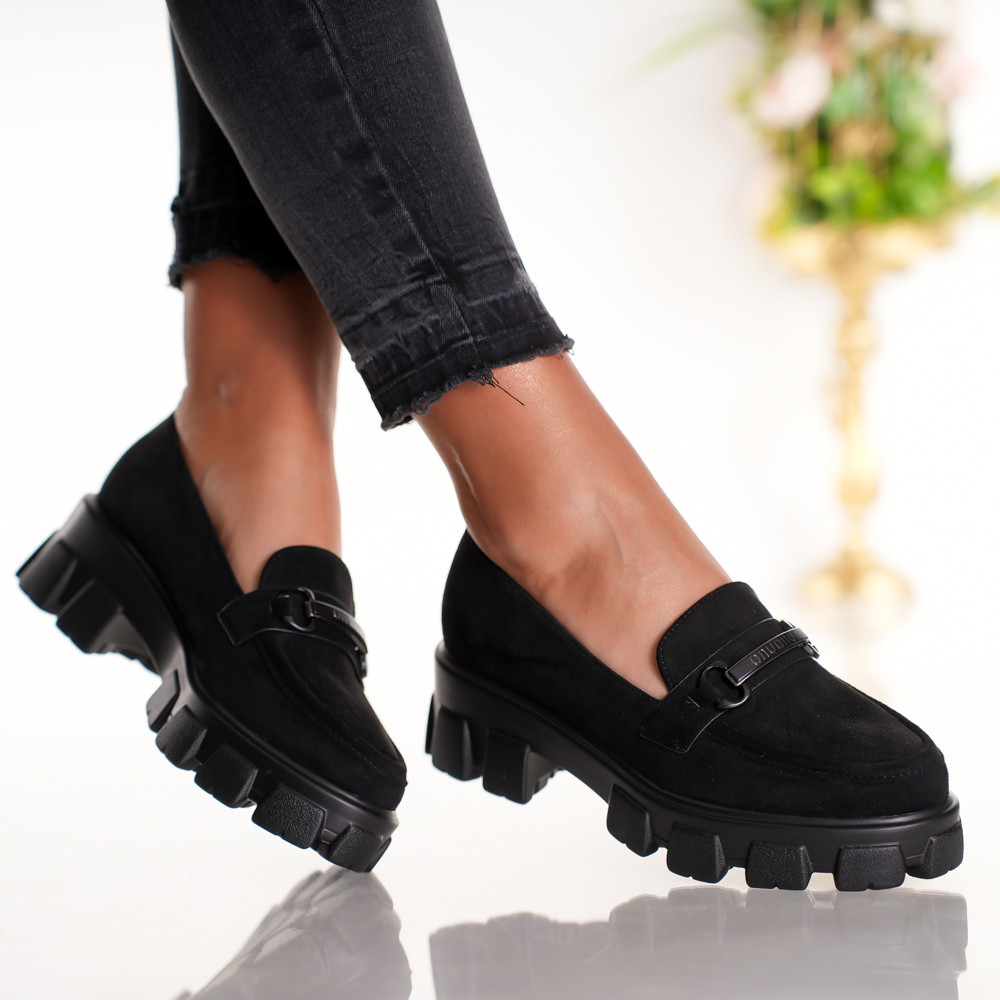 Pantofi Casual Bei - C168 Black - 1 | YEO