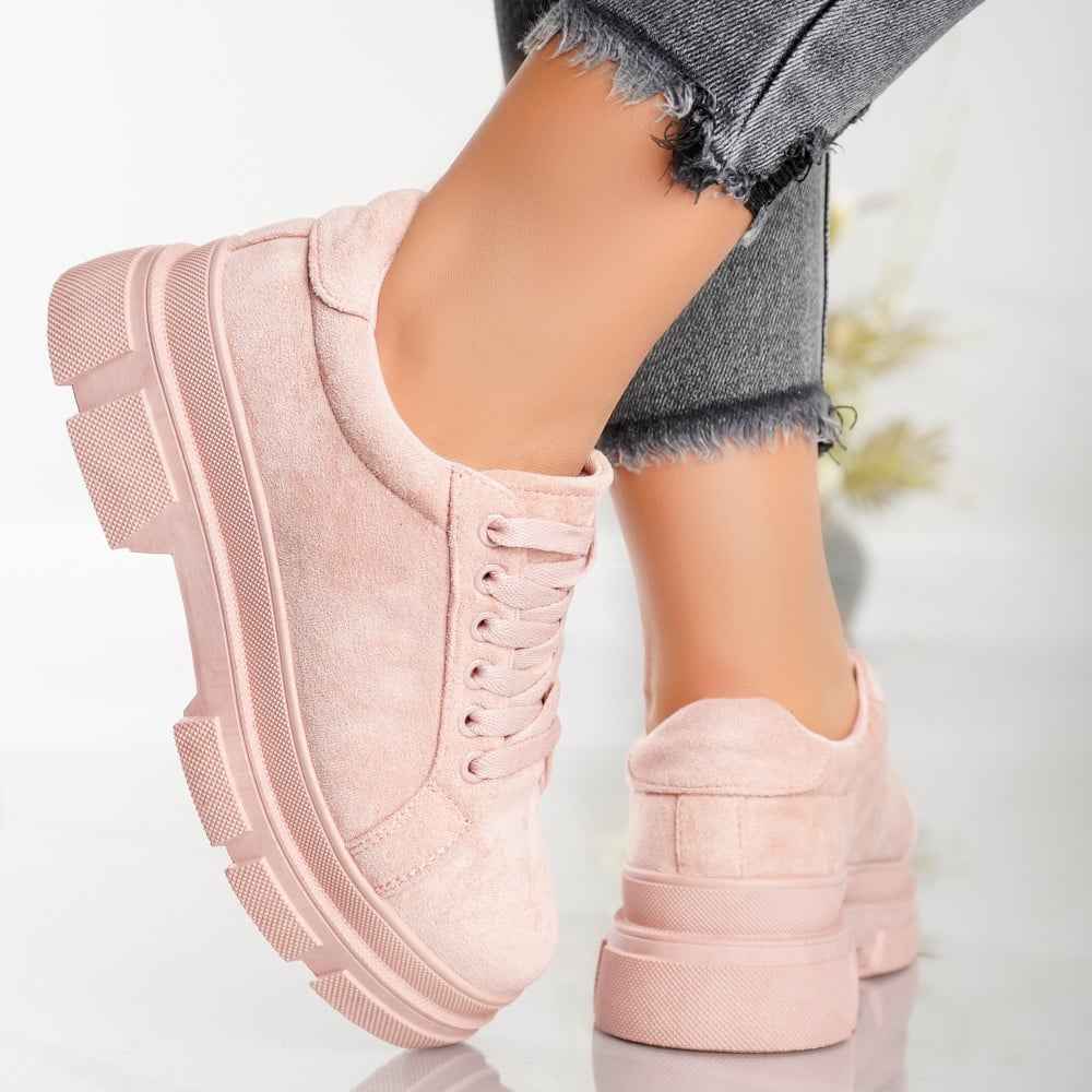 Pantofi Casual Julia - 4161 Pink - 2 | YEO