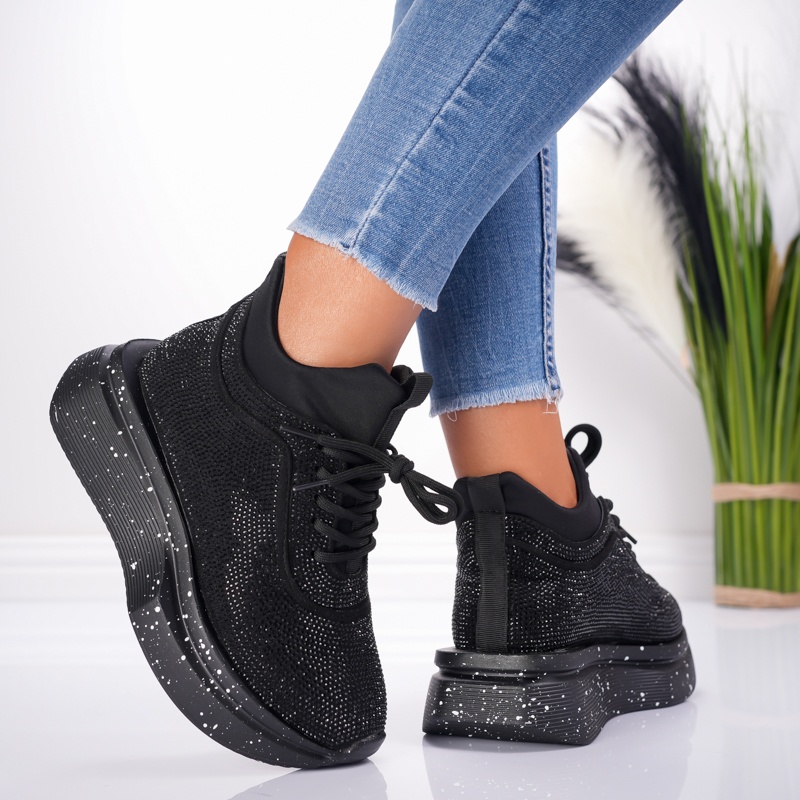 Pantofi Sport Celia - 1045 All Black - 2 | YEO