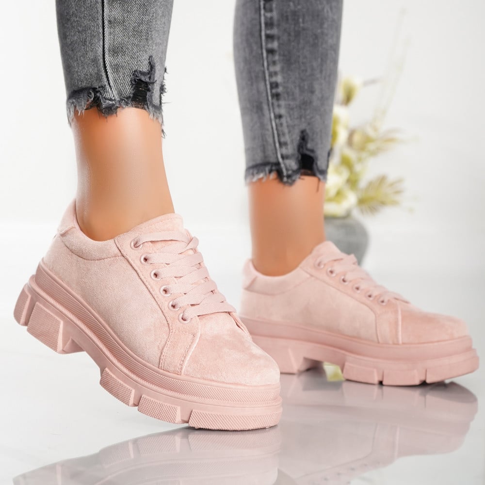 Pantofi Casual Julia - 4161 Pink - 3 | YEO