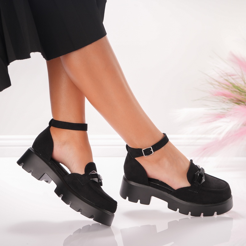 Pantofi Casual Rya - 5H15 Black 01 - 2 | YEO