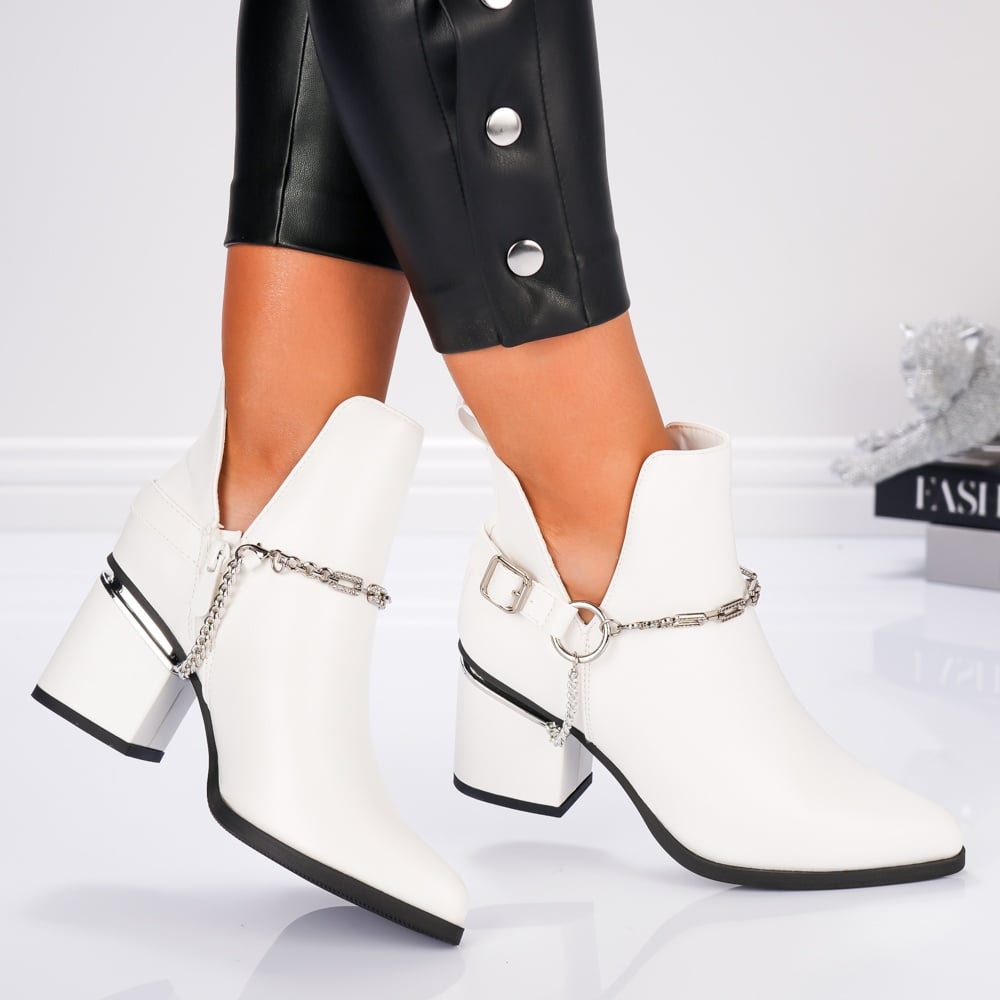 Botine Dama - 3JF6 White - 2 | YEO