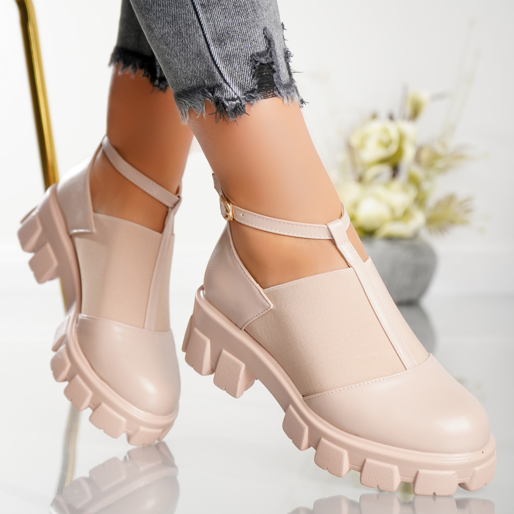 Pantofi Casual Alexe - C-133 Nude - 1 | YEO