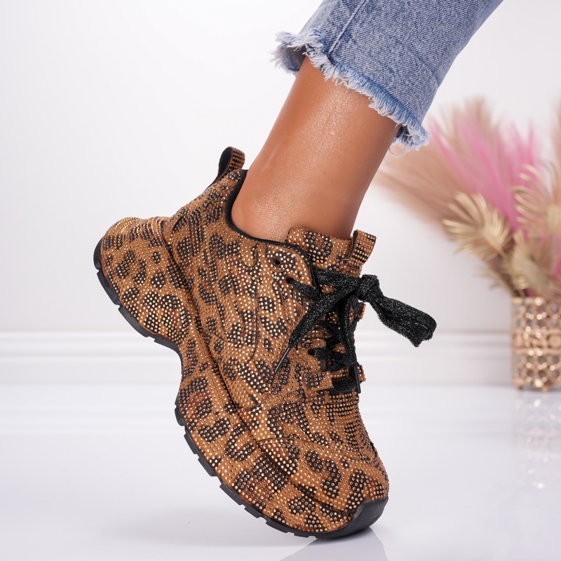 Pantofi Sport Amelie - 1042 Leopard Print