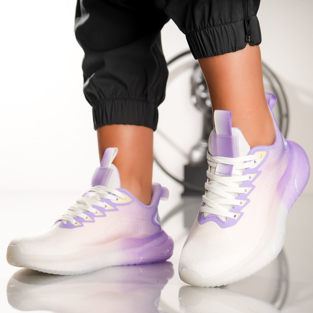 Pantofi Sport RUN 2 - H183 White Purple - 3 | YEO