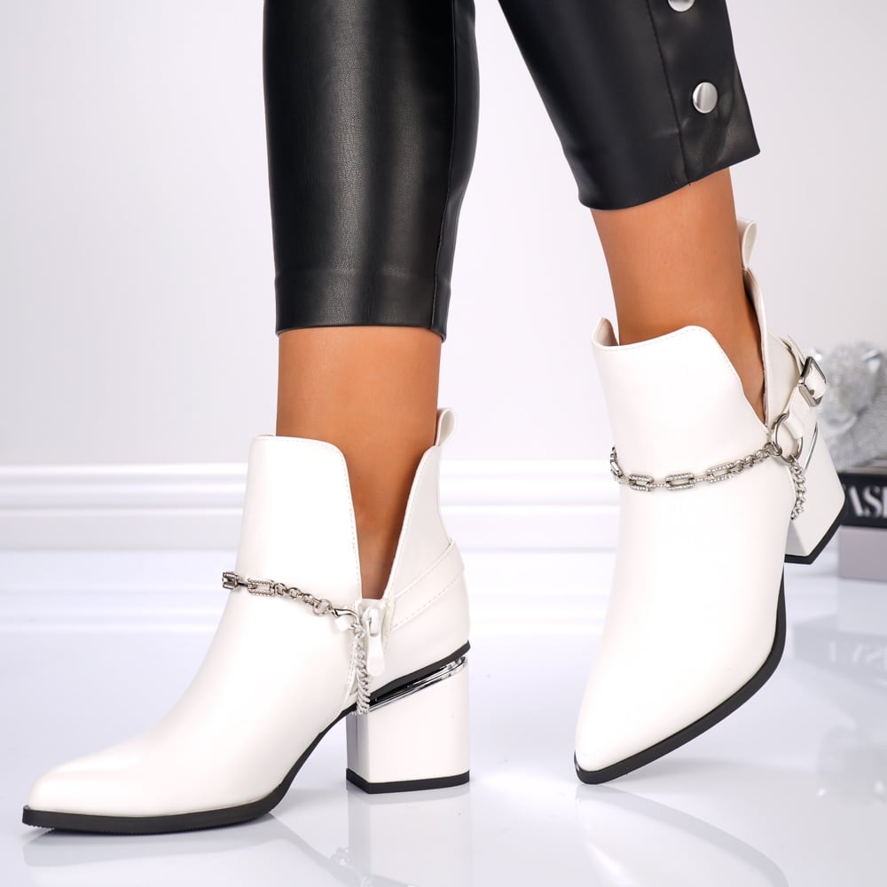 Botine Dama - 3JF6 White - 3 | YEO