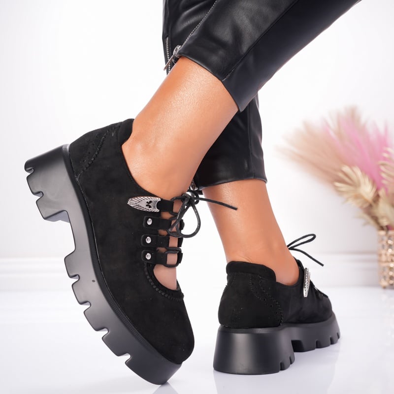 Pantofi Casual Doll - X25-1723B Black - 1 | YEO