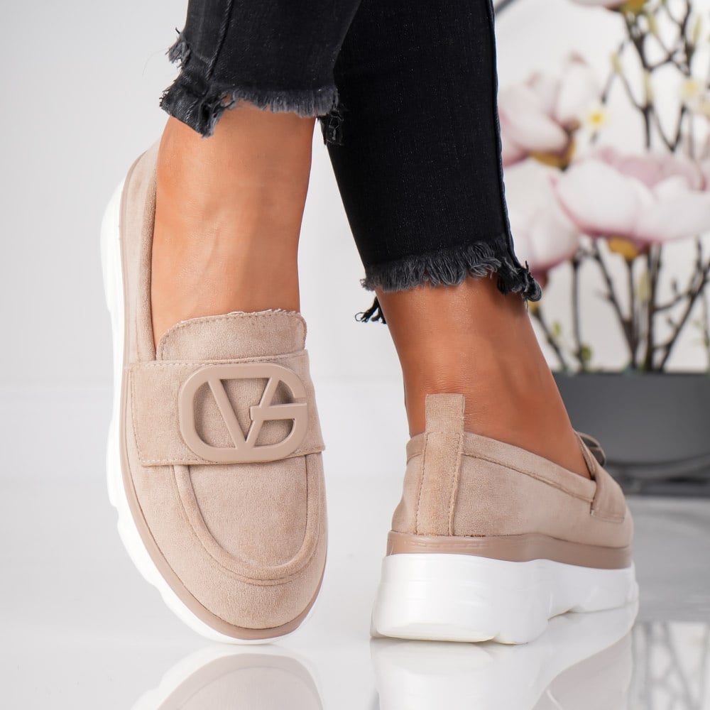 Pantofi Casual Vanda - 714 Beige