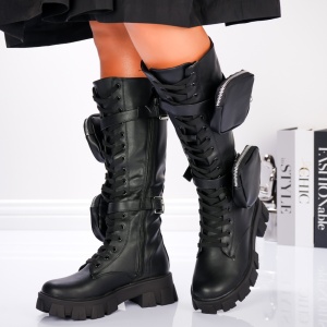 Cizme Dama - FH-8S9 Black - Img 4