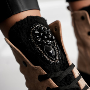 Ghete Casual Cleopatra - ABC-959B Khaki - Img 2