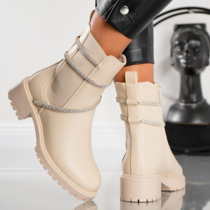 Ghete Casual Hera - SH1295 Beige - Img 1