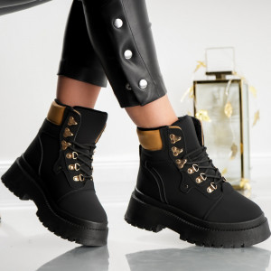 Ghete Casual Mondo - H135 Black - Img 2
