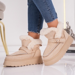 Ghete Casual UG - SnowBelt NB776 Beige - Img 6