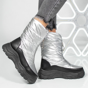 Ghete Dama Apreschiuri Hanna Plus - BE21020 Silver - Img 2