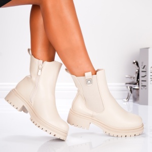 Ghete Dama - Mira Boots SH1359 Beige - Img 3