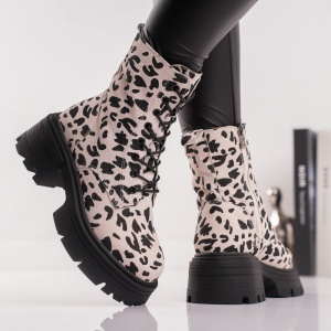 Ghete Dama Print - WildStep 3AL29 Beige