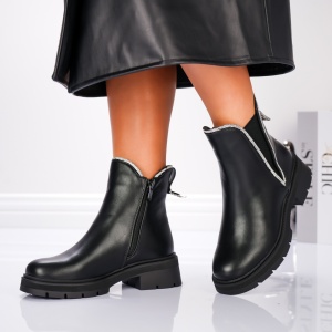 Ghete Dama - Zyra Boots B24-1535 Black - Img 4