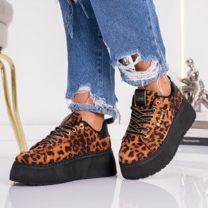 Pantofi Casual Boany - MK057 Leopard - Img 4