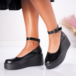 Pantofi Casual cu Platforma Deea - 1037 Black - Img 4