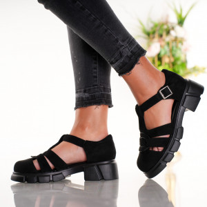 Pantofi Casual Famous - 3H13 Black 01 - Img 4