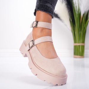 Pantofi Casual Glory - 1004 Beige - Img 2