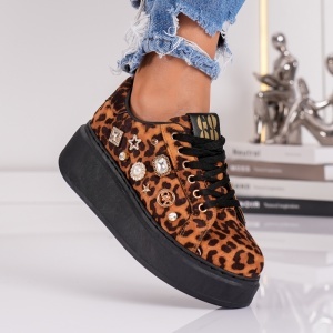 Pantofi Casual Love- MK083 Leopard - Img 2