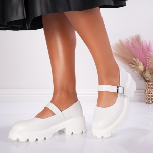 Pantofi Casual Onda - 1029 White - Img 4